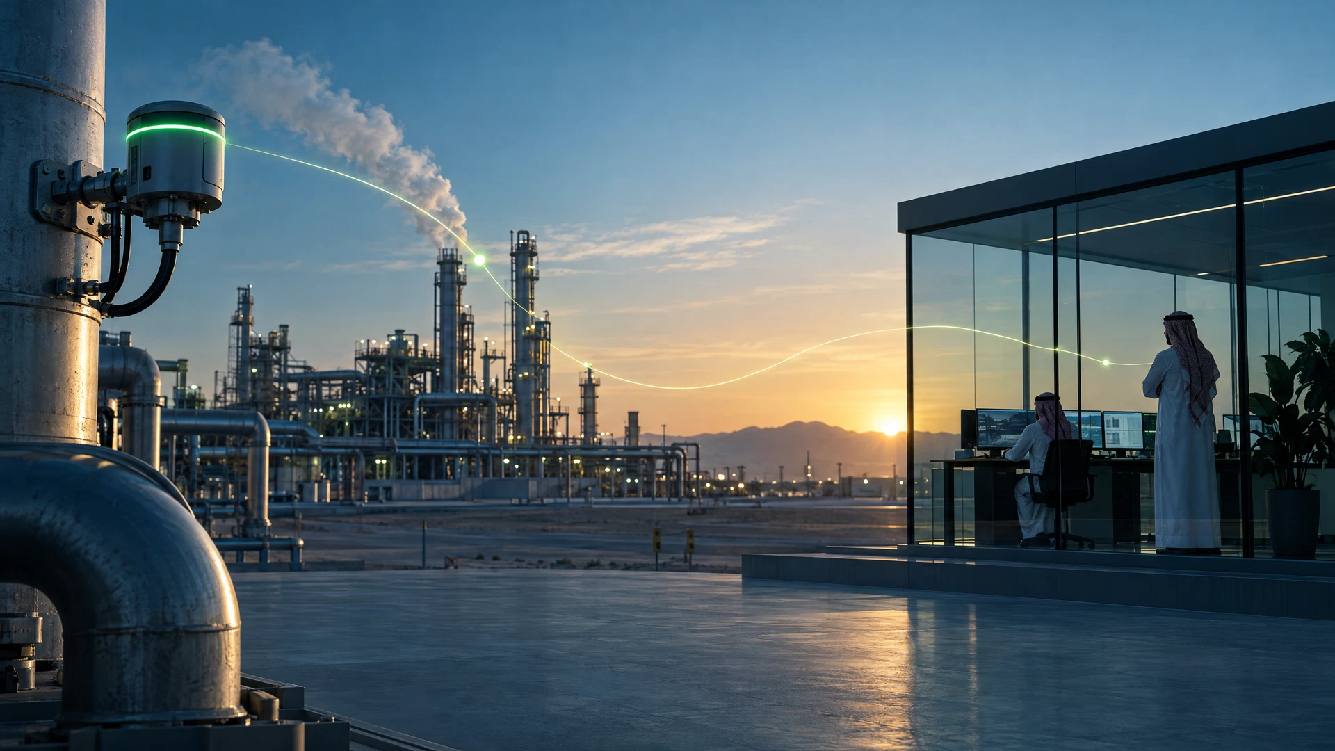 emissions measurement and carbon data workflow in Saudi Arabia
