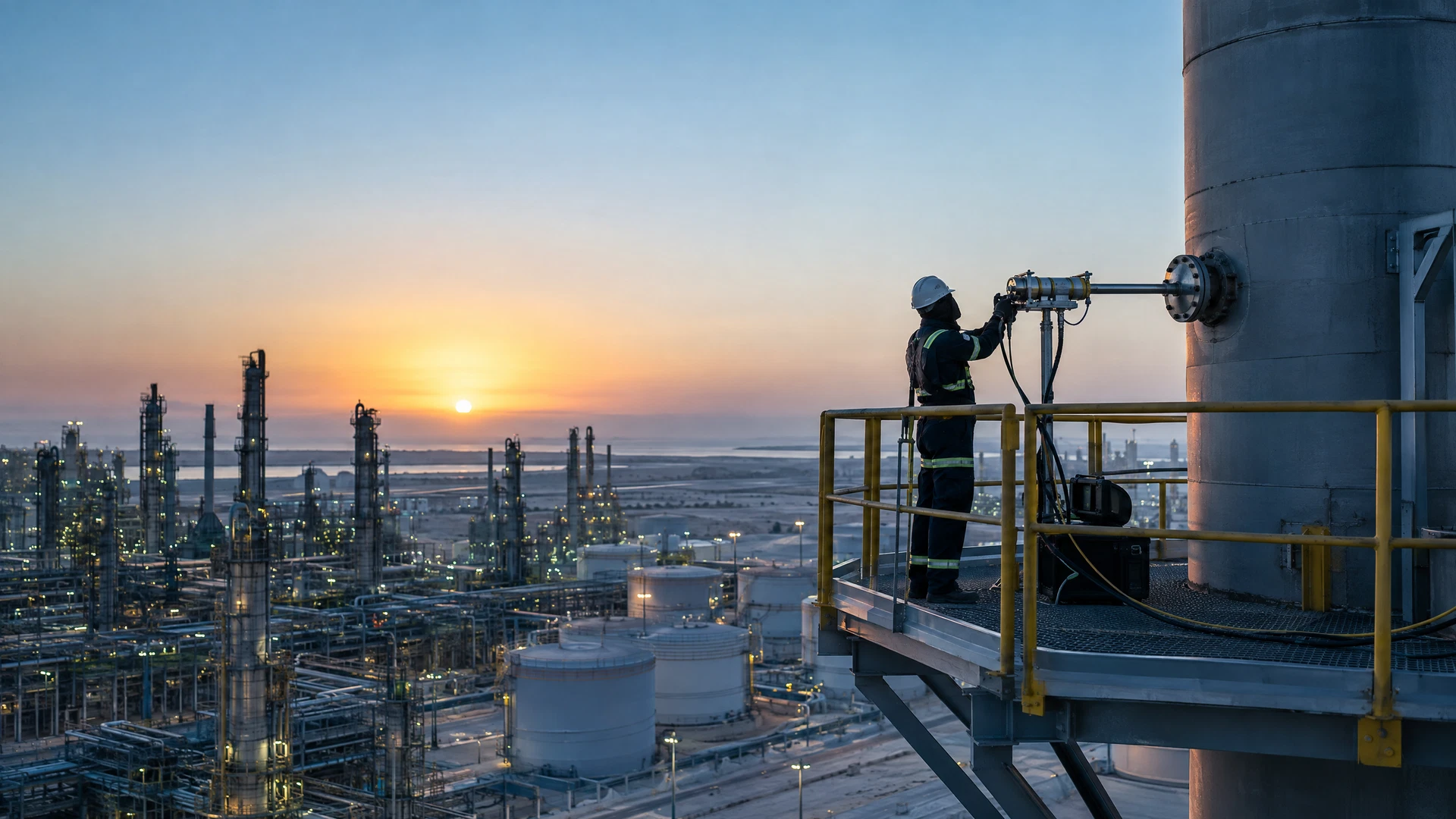 stack emissions testing coordination in Saudi Arabia